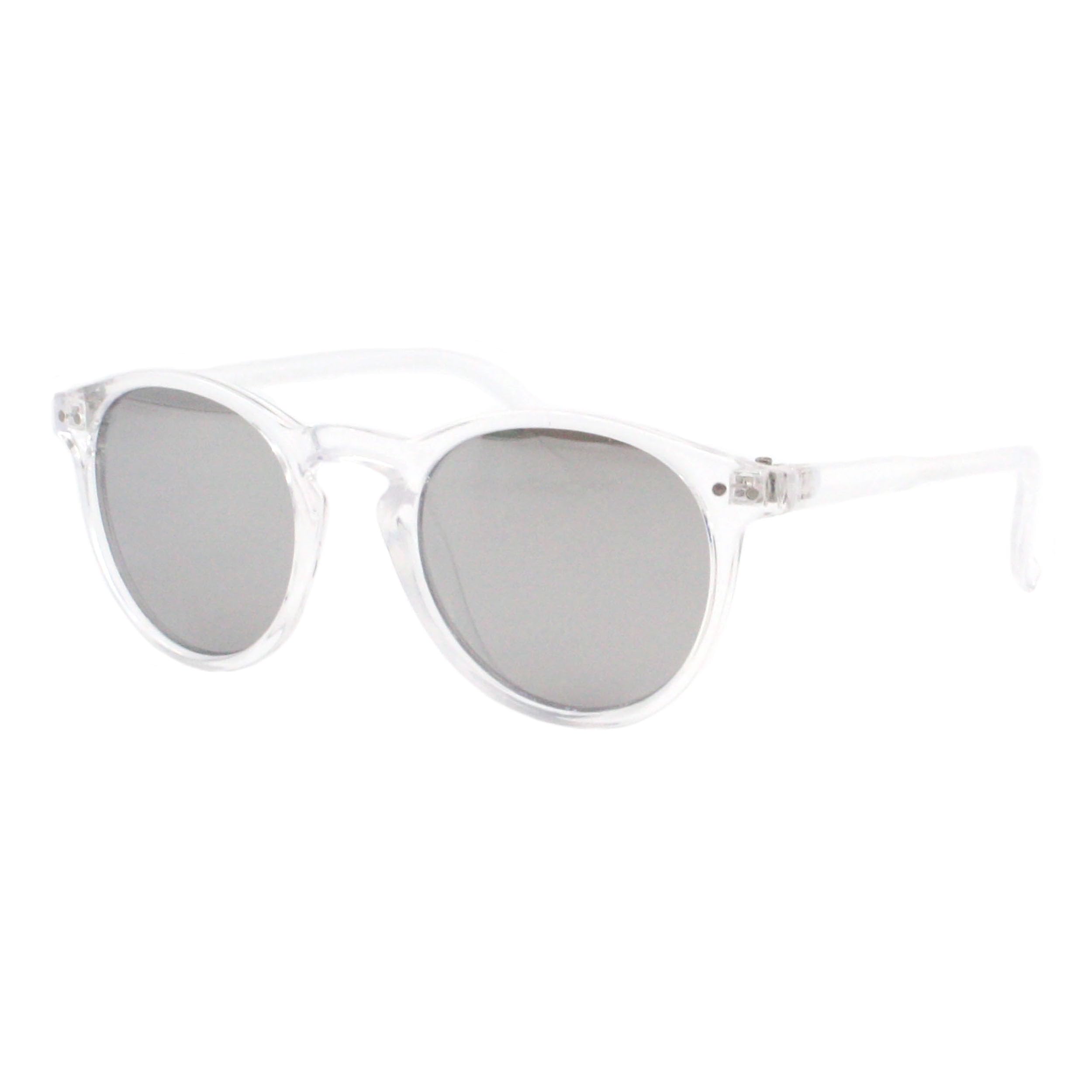 PASTL Kid's Sunglasses Girl's Fashion Round Keyhole Frame UV400 Mirror Lens