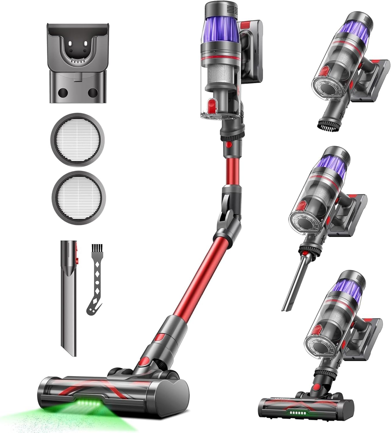 Aspiradora inalámbrica Ultenic U16 Rojo y morado por 149,99€ ¡¡23% de descuento!!