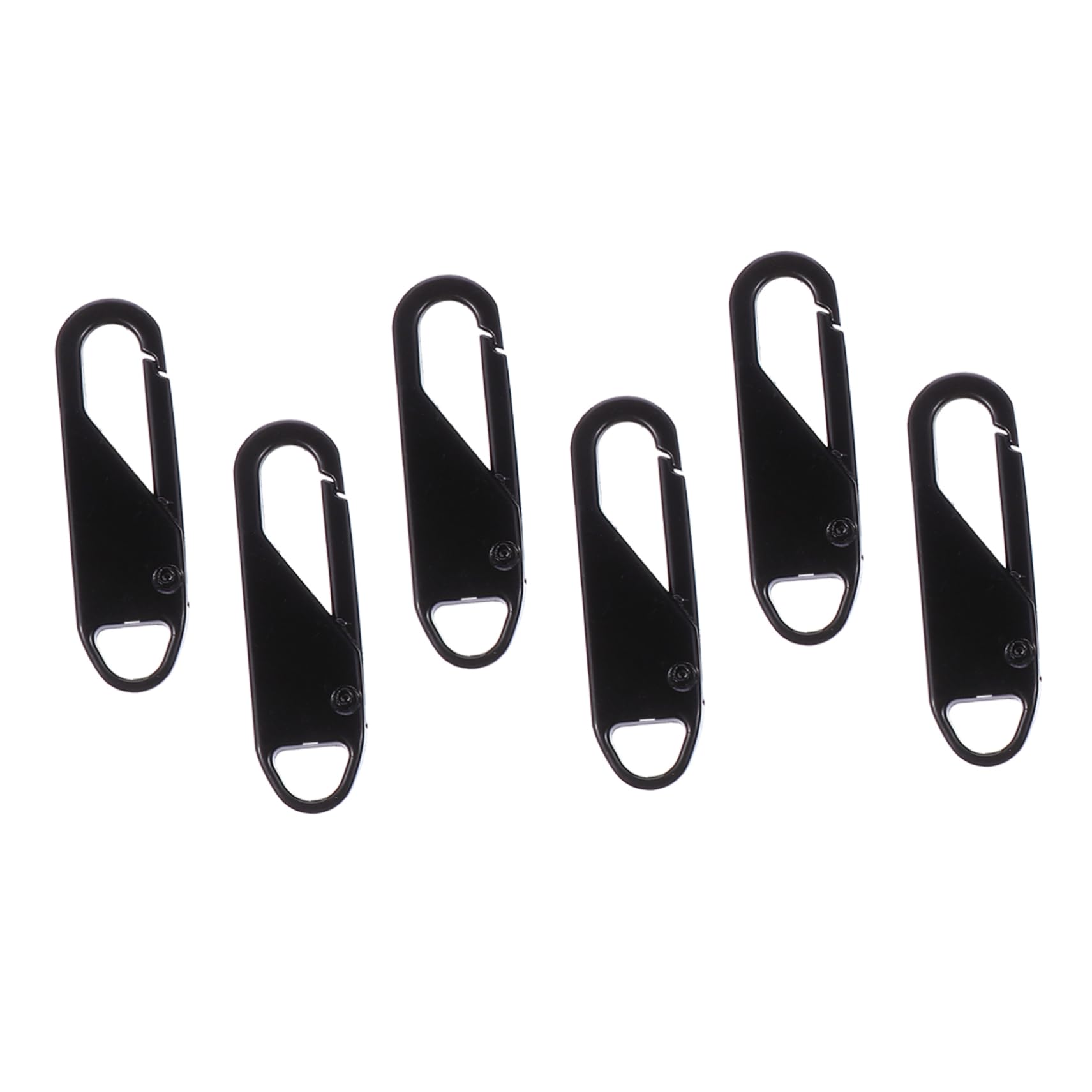 DOITOOL 6Pcs Zipper Pull Tabs Detachable Zipper Head Repair Pullers Replacement for Clothing Luggage and Backpacks Quick and Easy Installation