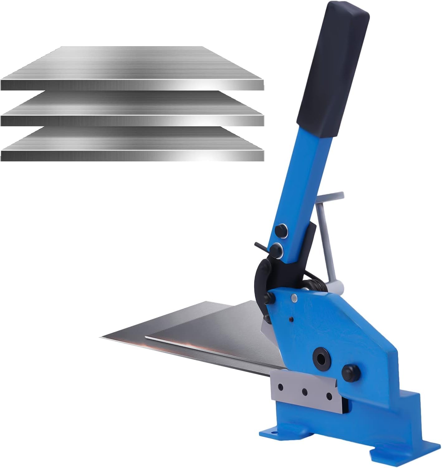 Wytrzymałe ręczne życe dźwigniowe 125 mm do cięcia blachy stalowej, żelaznej, aluminiowej i arkuszy montowane na stole