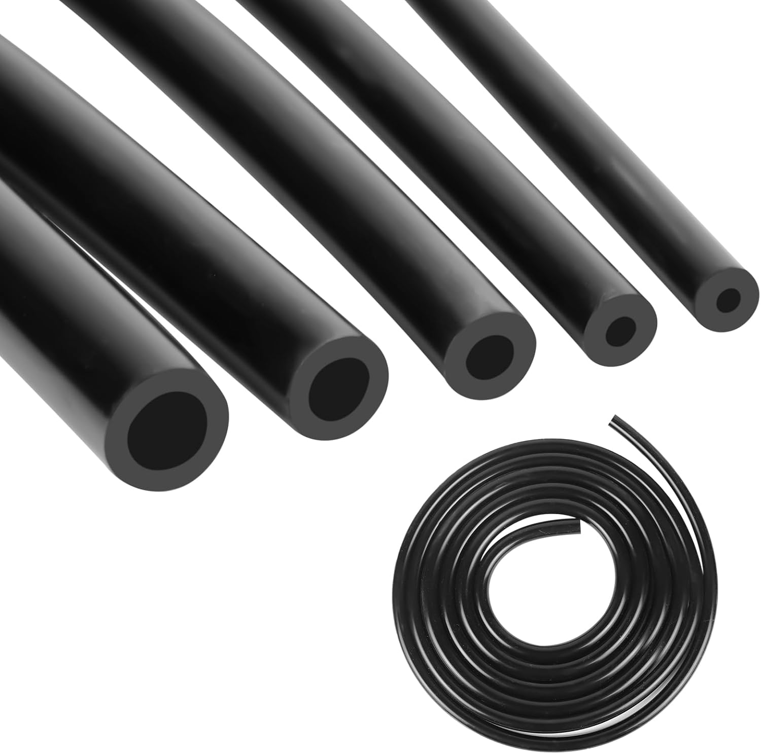 6.6 FT Silicone Vacuum Tubing Hose, 1/8" 5/32" 1/4" 5/16" 3/8" High Temperature Automotive Engine Vacuum Line Kit