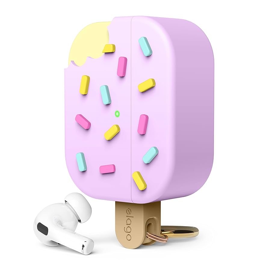 ICECREAM AIR POD SILICON CASE。 Amazon.com: elago Ice Cream Case Compatible with AirPods Pro