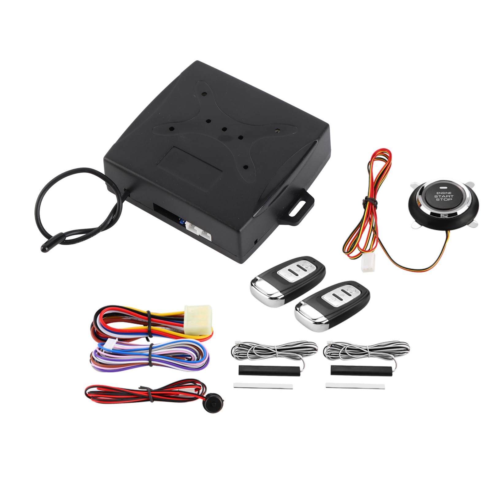 KLLJRFW Universal Car Alarm System Push to Start Ignition Kit Alarma para Carros Engine Ignition Keyless Entry Push Button Remote Starter