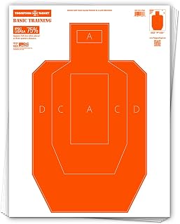 Thompson Target Basic Training Economy 19x25 Ultra Bright Paper Targets for Gun Range Training