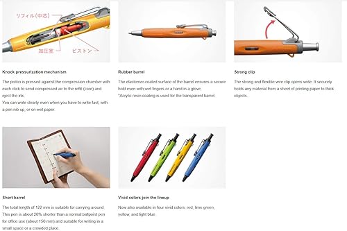 Miniatura 4 de TOMBOW Recambio para bolígrafo Airpress, negro, 1 paquete