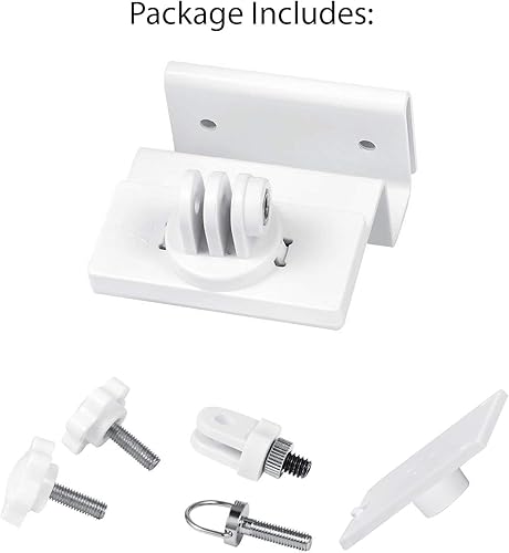 Miniatura 4 de Wasserstein Soporte de canalón para panel solar compatible con cámaras Ring, Arlo, Blink, Reolink (1 paquete, blanco) (no compatible con Ring Super