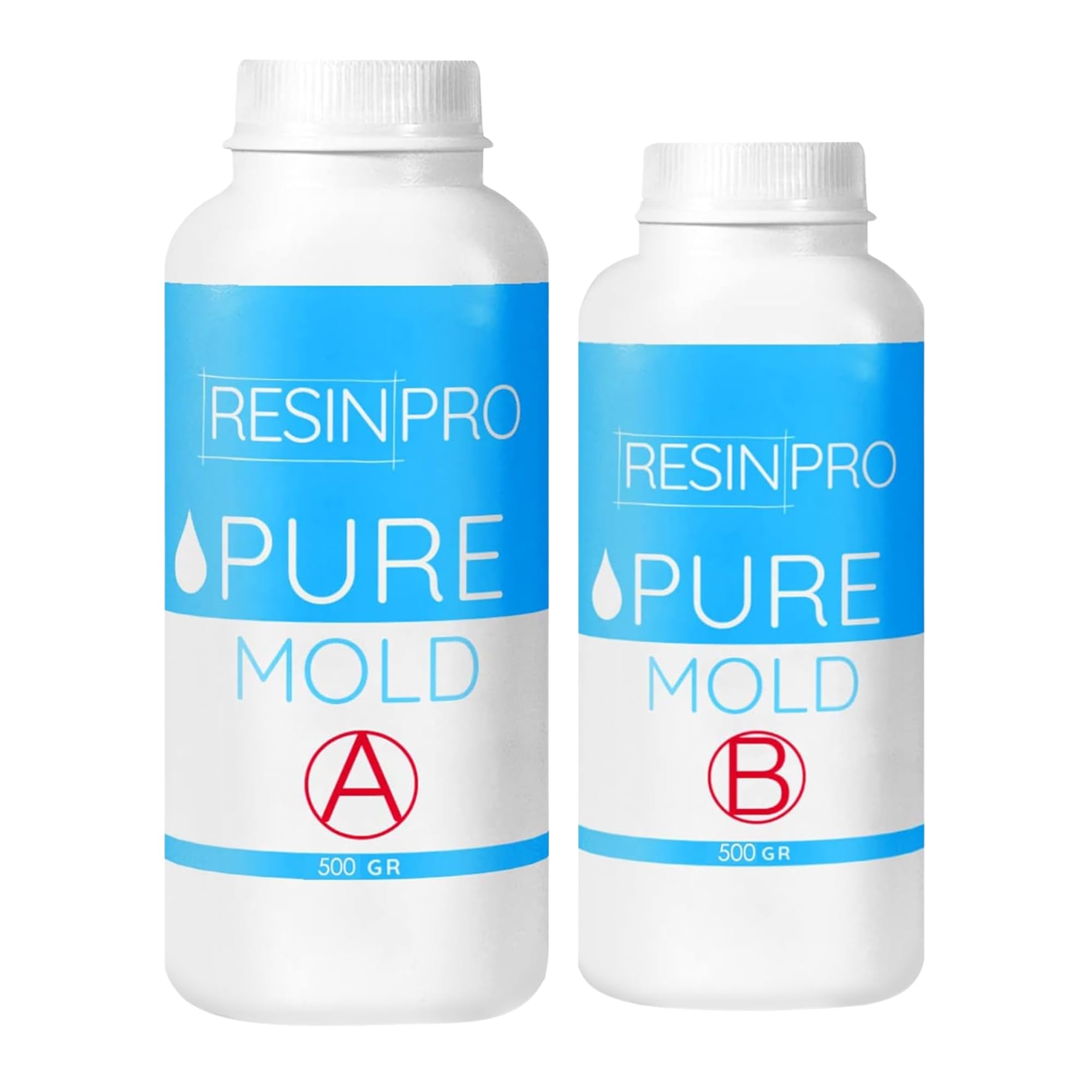 Pure Mold: Liquid Silicone Rubber (500g) Translucent And Fast For Creating Moulds For Polyurethane Epoxy Resins Wax Soap Gypsum Cement