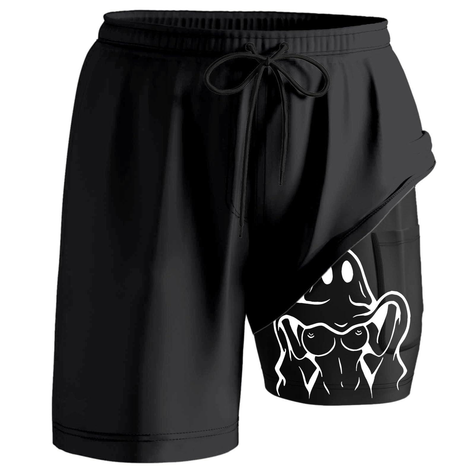 Maillot de Bain Homme Doublure Short de Bain Homme Confortable Plage Décontracté Sports Mode Voyage Polyester Cocotier Imprimé Boxer De Plage Short De Plage Natation L'été