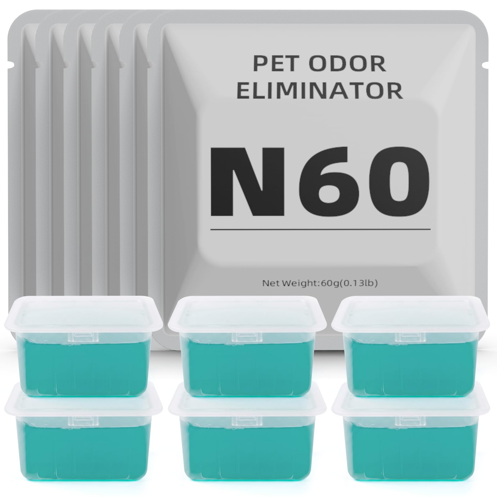 ONECUTE Odour Eliminator N60 Odour Control, Cat Litter Deodorizer 6 Pack