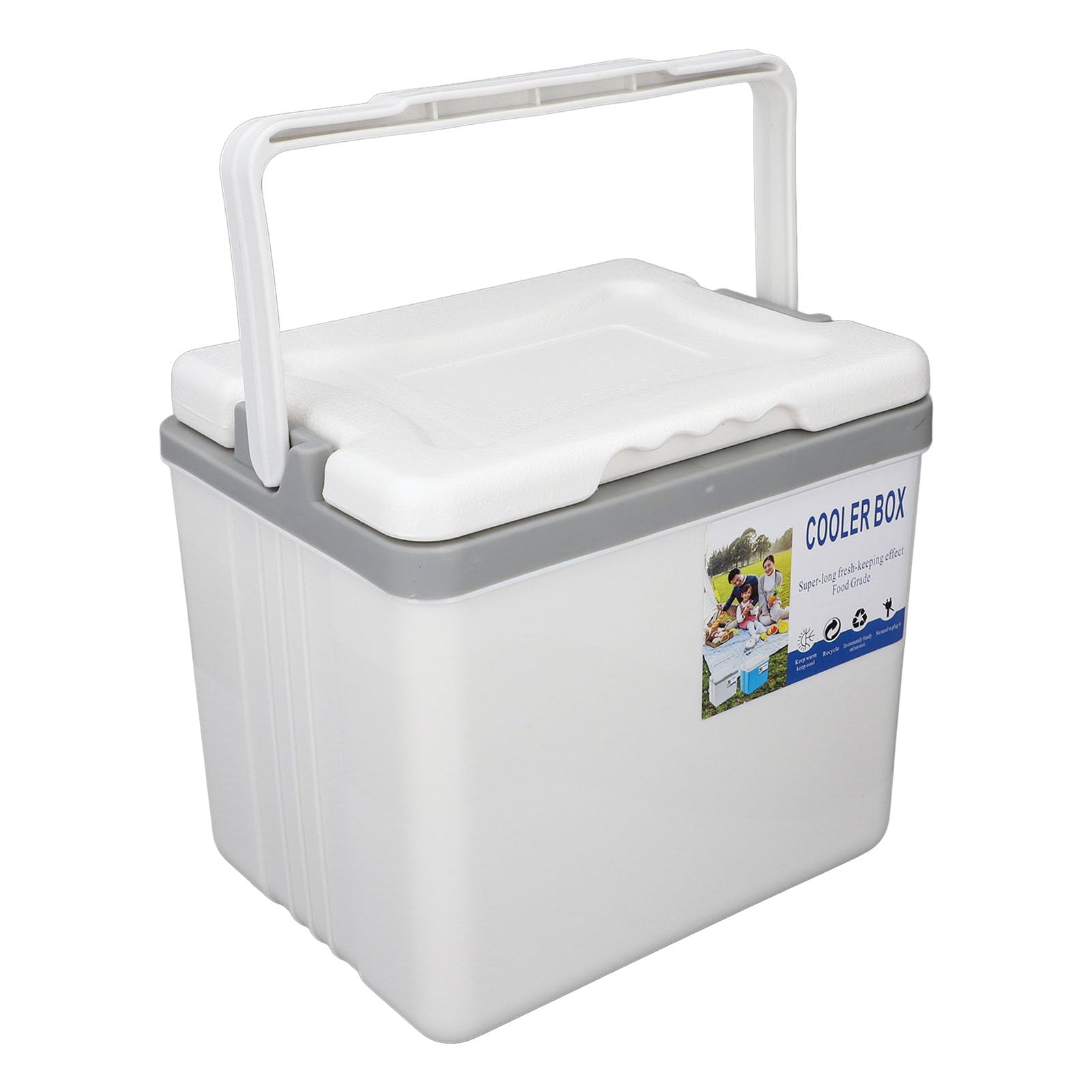 Borsa frigo portatile coibentata, scatola frigo da 6 litri, borsa frigo da campeggio, borsa termica rigida per pranzo coibentata con ritenzione di ghiaccio e maniglie resistenti