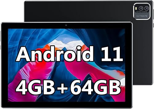 IWEGGO Tablet 10 pulgadas 4GB64GB Tablet Android11 Tabletas 4GB64GB Quad-Core Tablet FHD Display Tablet Negro