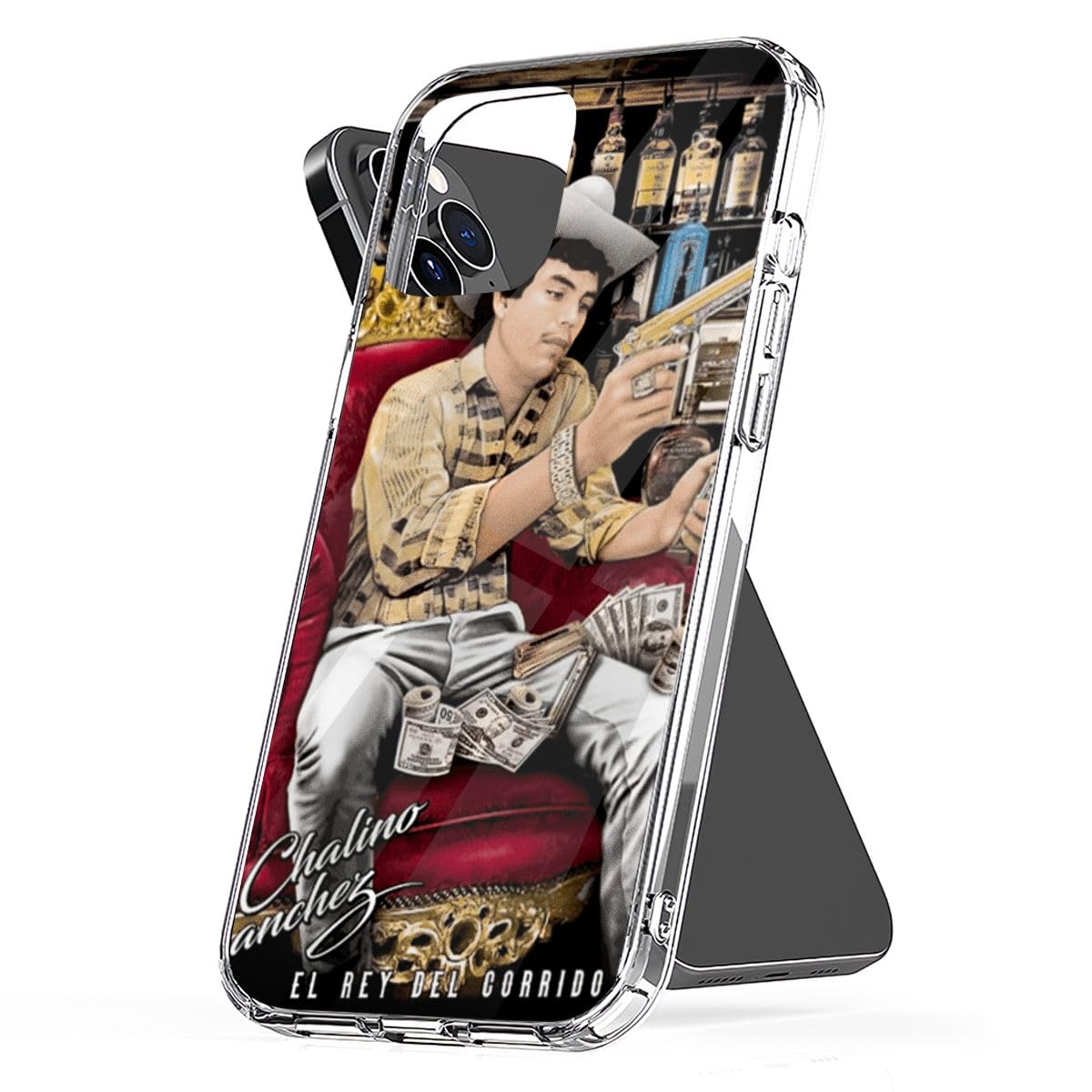 Phone Case Chalino Shockproof Sanchez Birthday Corridos TPU Cover Protect Compatible with iPhone 15 14 13 12 11 Pro Max Mini X Xs Xr 8 7 6 6s Plus Transparent