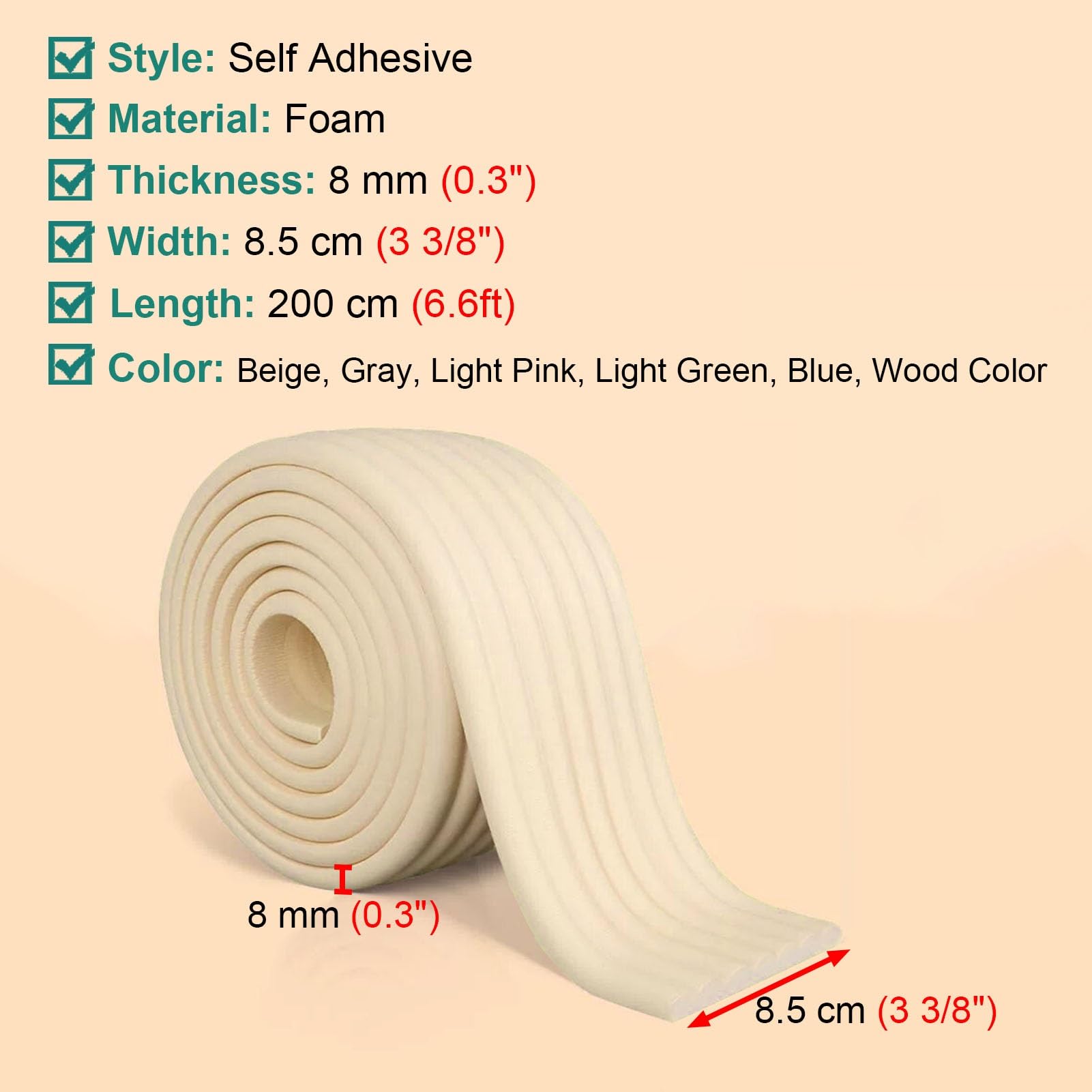 Almohadilla Poste de Baloncesto Acolchado Largo para Postes de Baloncesto, Protector de Columna para Disimular Imperfecciones, Funda para Postes de Baloncesto Redondos/Cuadrados(Light Pink,10pcs)