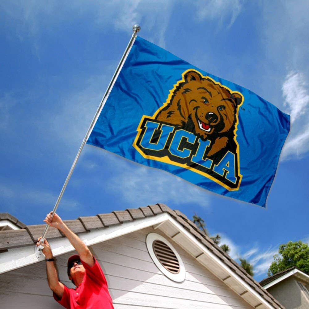 College Flags & Banners Co. UCLA 3x5 Flag and USA 3x5 Flag Set