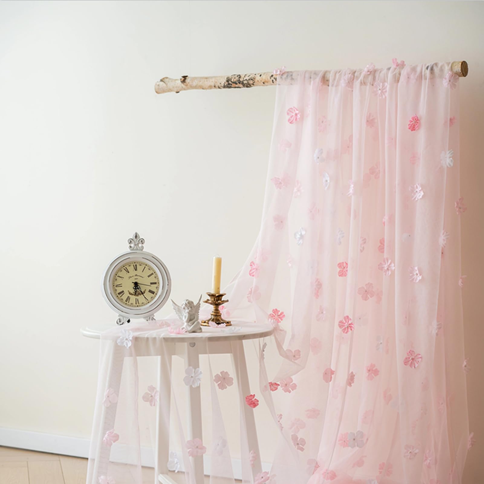 Dxcaicc Tela De Tul De Flores De Begonia Hermosa con Perlas Y Tela Suave, Ideal para Confeccionar Faldas De Dama Y Crear Un Vestido De Novia De Cuento De Hadas,Rosado,160x240cm