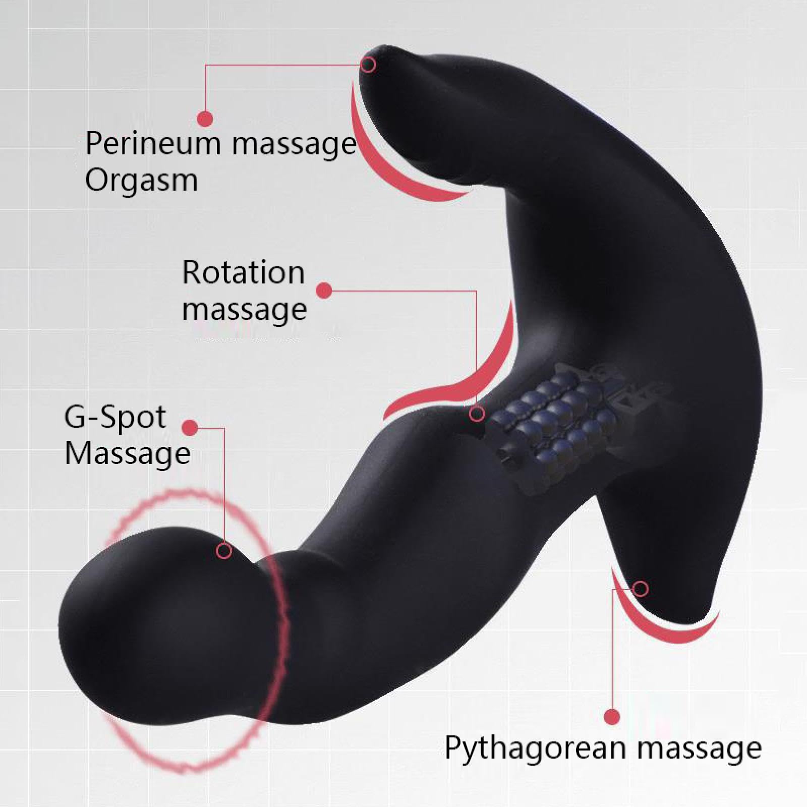 Vibratore Uovo vibrante Butt Plug anale Potente massaggio prostatico Giocattolo anale Big Butt Plug Plug anale Vibratore Giocattoli del sesso Gay