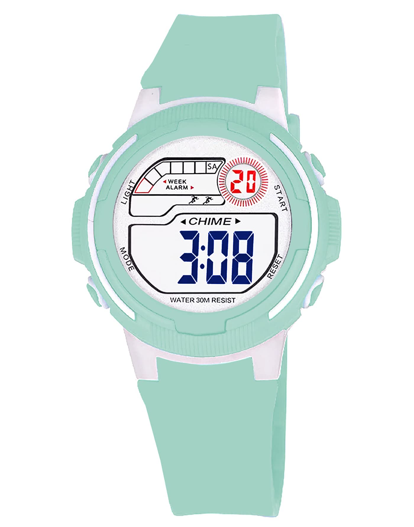 Time Up Digital Dial Waterproof Alarm Sports Dial Design Kids Watch for Boys & Girls (Age:5-15 Years)-EF69096-X (Aqua Green) (B0BKQYP9M2) Amazon Price History, Amazon Price Tracker