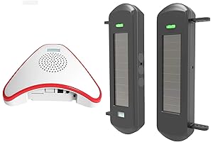 HTZSAFE Solar Wireless Driveway Alarm System: Secure Your Property with Cutting-Edge Laser Beam Technology