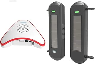 HTZSAFE Solar Wireless Driveway Alarm System- 1/2 Mile Long Transmission Range- 300 Feet Wide Sensor Range- No Wiring No Need Replace Battery- Outdoor Weatherproof DIY Security Perimeter Alert System - coolthings.us