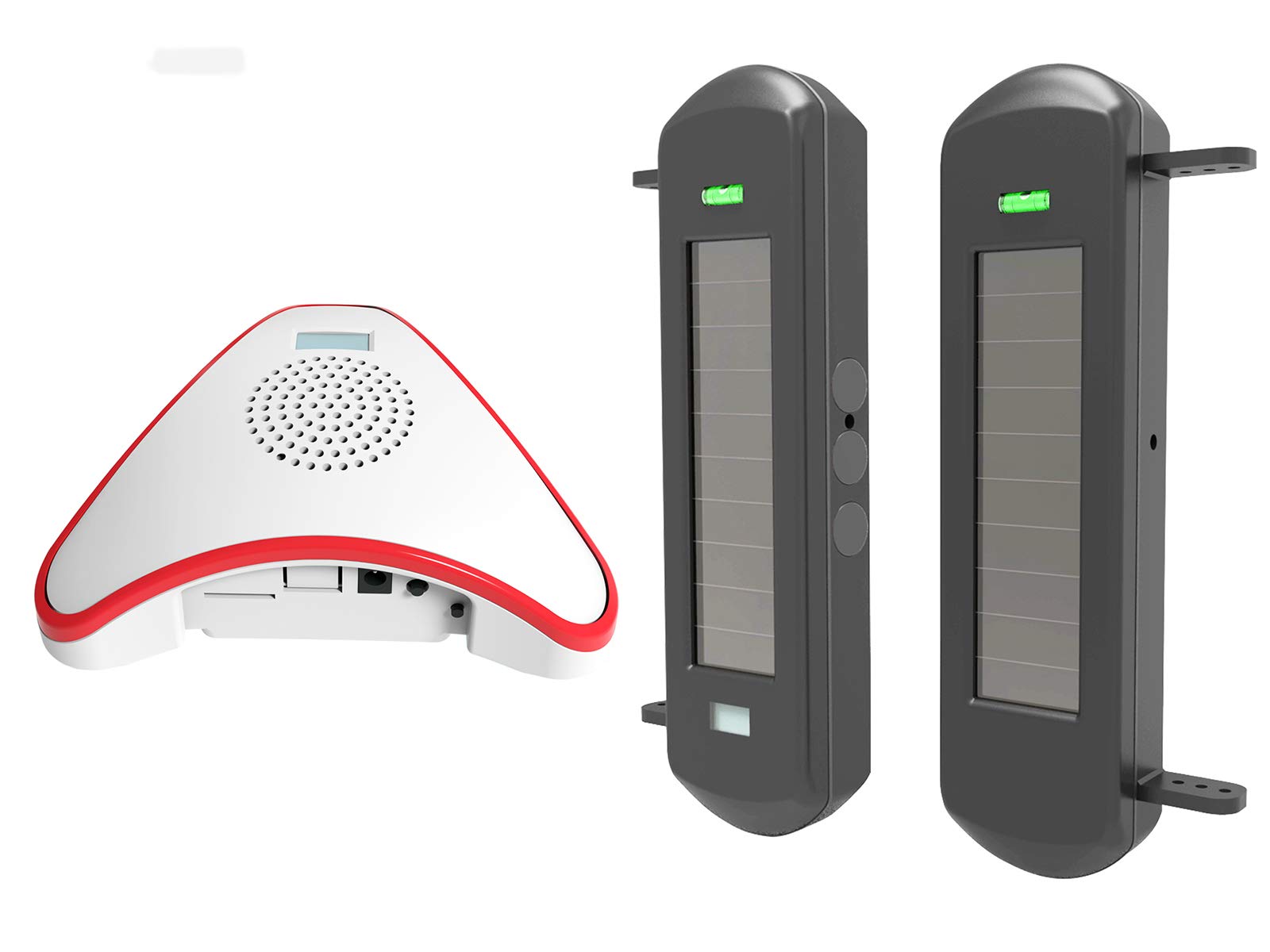 HTZSAFE Système d'alarme solaire sans fil pour allée