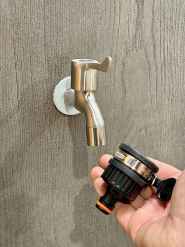 STYYL Wasserdiebe-Set 4-teilig universal Anschluss Adapter Set für Wasserhahn verstellbarer für Wasserhähne ohne Gewinde Hahnanschluss Innen und Außen ideal für Camper Wohnmobil Caravan