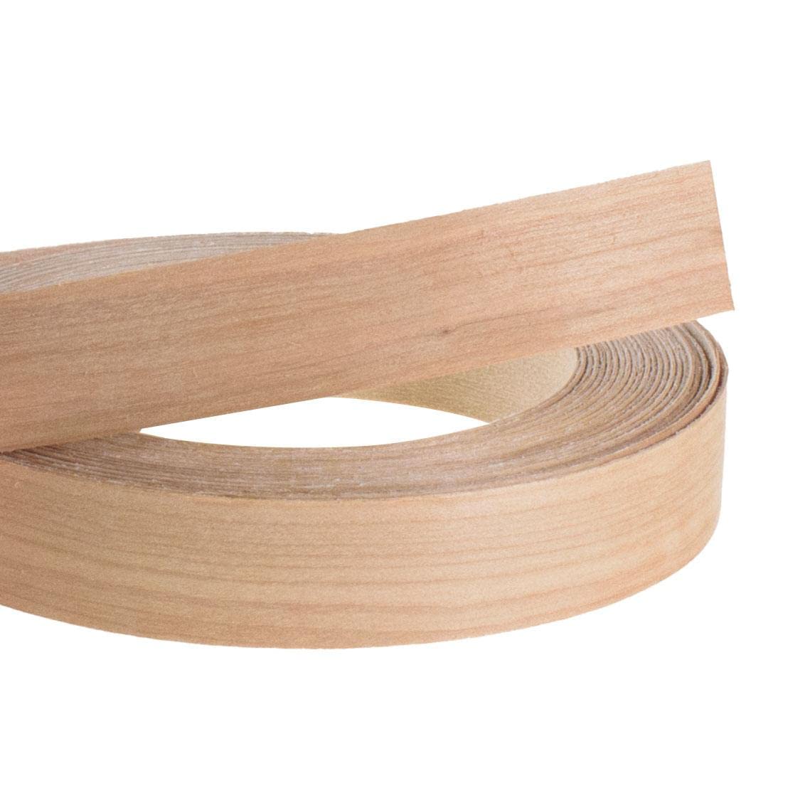 13/16" Birch Veneer Iron-On Edgebanding Tape (25 Feet) | Pre-Glued with Hot Melt Adhesive | Stainable/Paintable Wood | By Outwater
