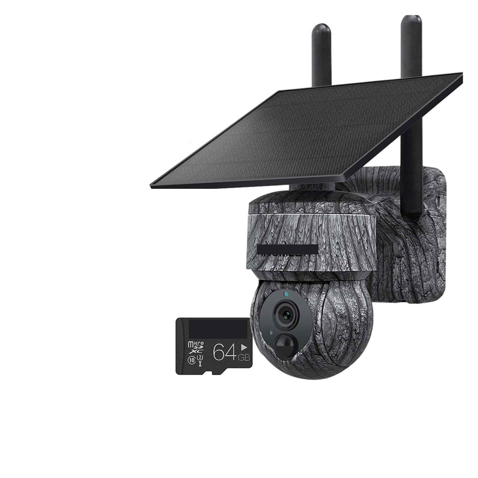 Oshpmbdlyfj 4Mp Wifi 64Gb Solar Camera Outdoor 12Mp 6K Dual Screen Wifi / 4G Sim Monitor Ip66 Pir Human Detection Security Camera Camouflage Forest(4Mp Wifi 64Gb)