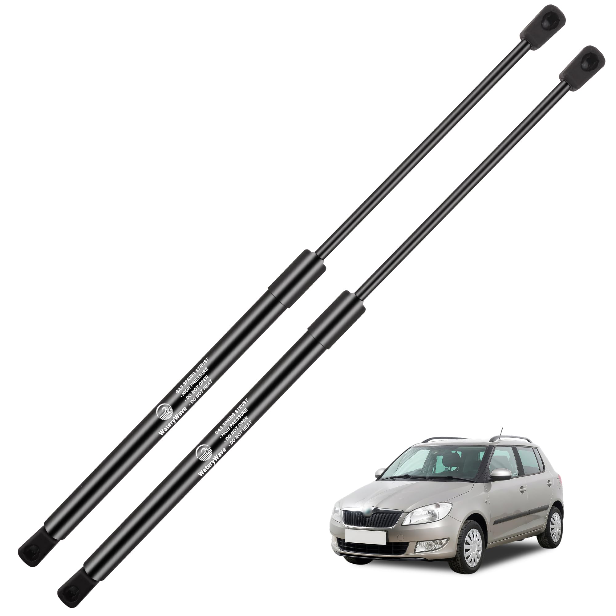 2X Heckklappendämpfer für Skoda Fabia 2006-Onwards Schrägheck Estate | Gasdruckdämpfer Gasdruckfeder Schwarz Kofferraum-gasfeder Ersatz #5J6827550B, 5J6827550, 5J6827550C