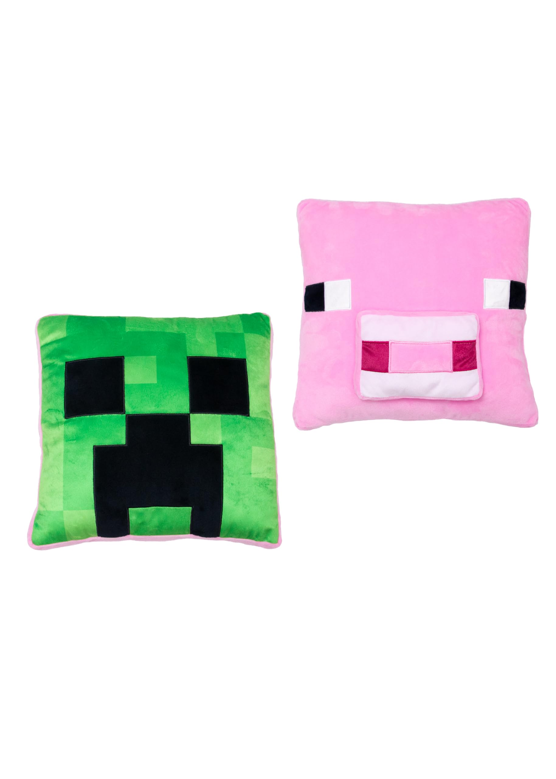 Cuscino quadrato Minecraft Vibes con licenza ufficiale, super morbido, reversibile, 2 lati, perfetto per qualsiasi camera da letto, divano o sul letto, 35 cm x 35 cm.