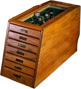 Earring Jewellery Organizer Box Multi Layers Drawer Tray Jewelry Storage Boxes Vintage Earrings Ring Packaging Display Solid WoodRed Oak