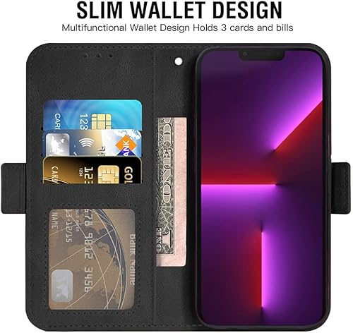 Miniatura 2 de Wallet Folio Case for Samsung GALAXY A32 5G, Premium PU Leather Slim Fit Cover for Galaxy A32 5G, 2 Card Slots, 1 Transparent Photo Frame Slot, skin