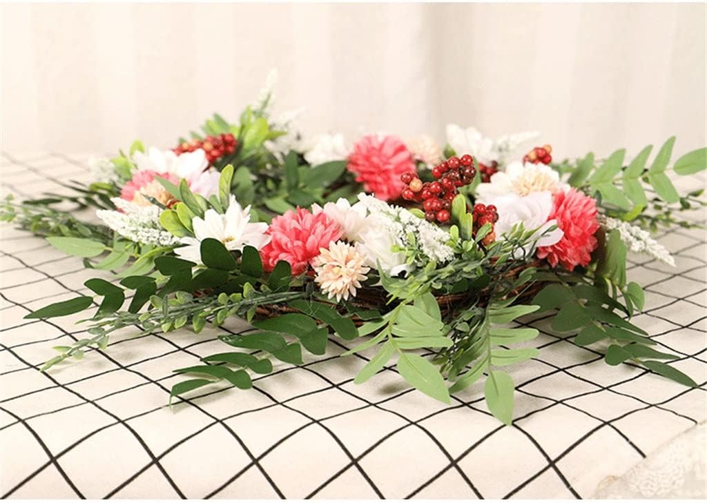 Qiuju Qianmen Home Decoration Spring and Flower Ring Door Hanger (D 40cm)