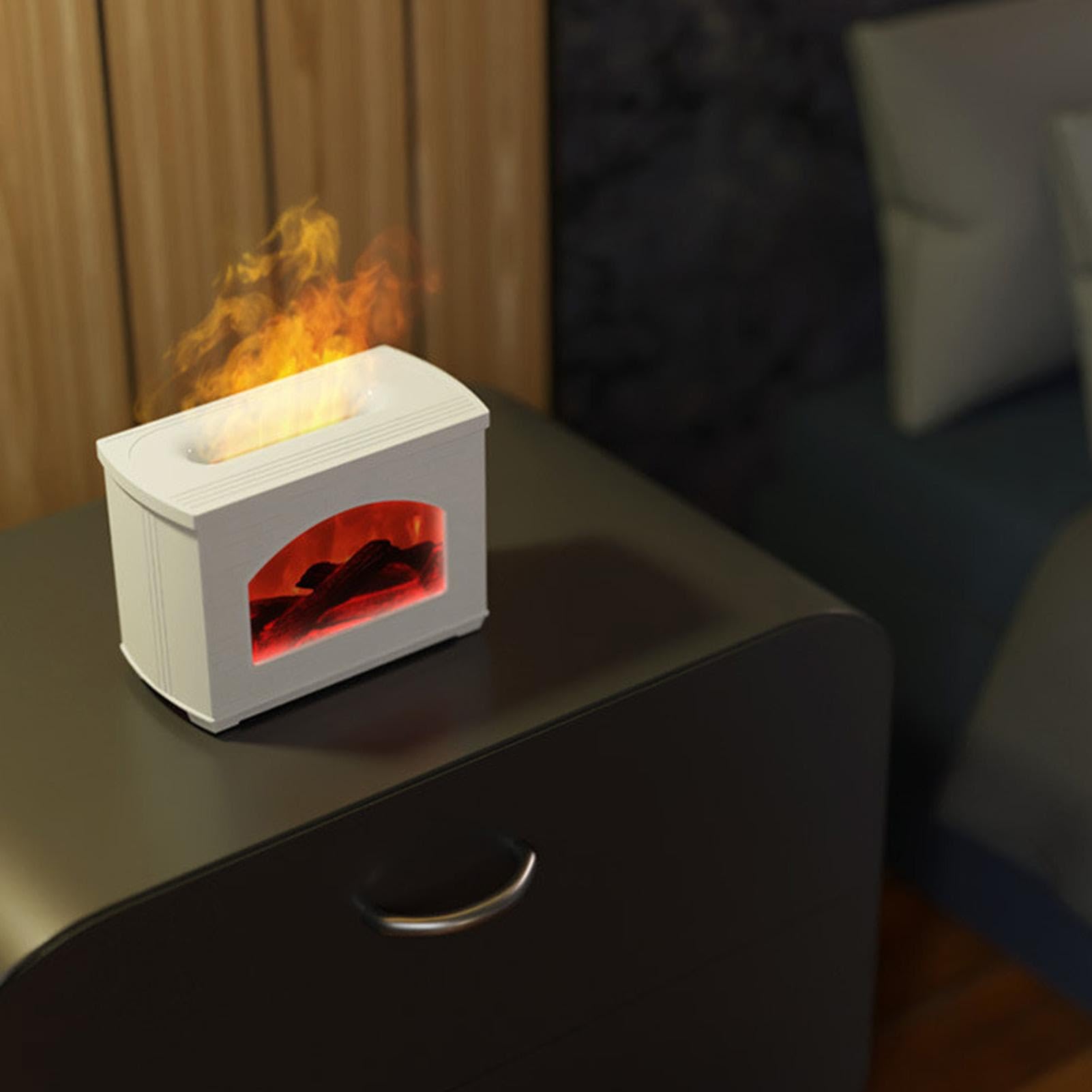 Nawilżacz powietrza z płomieniem, USB, 270 mililitrów, ultradźwiękowy