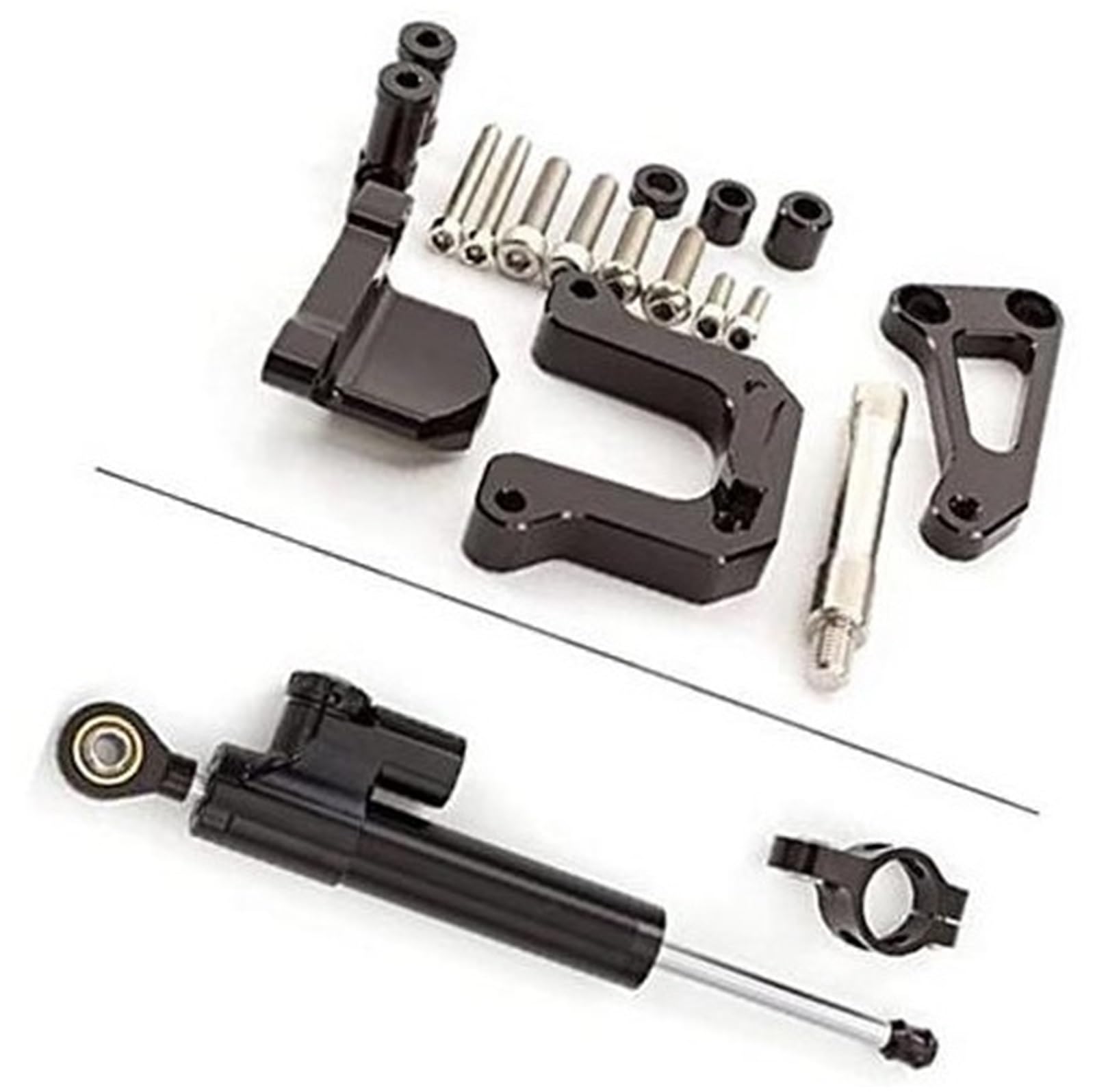 M-SLAZ, aluminiowy wspornik stabilizujący CNC motocykla, zestaw montażowy Jednostka sterująca jazdą motocyklem(BLACK 5)