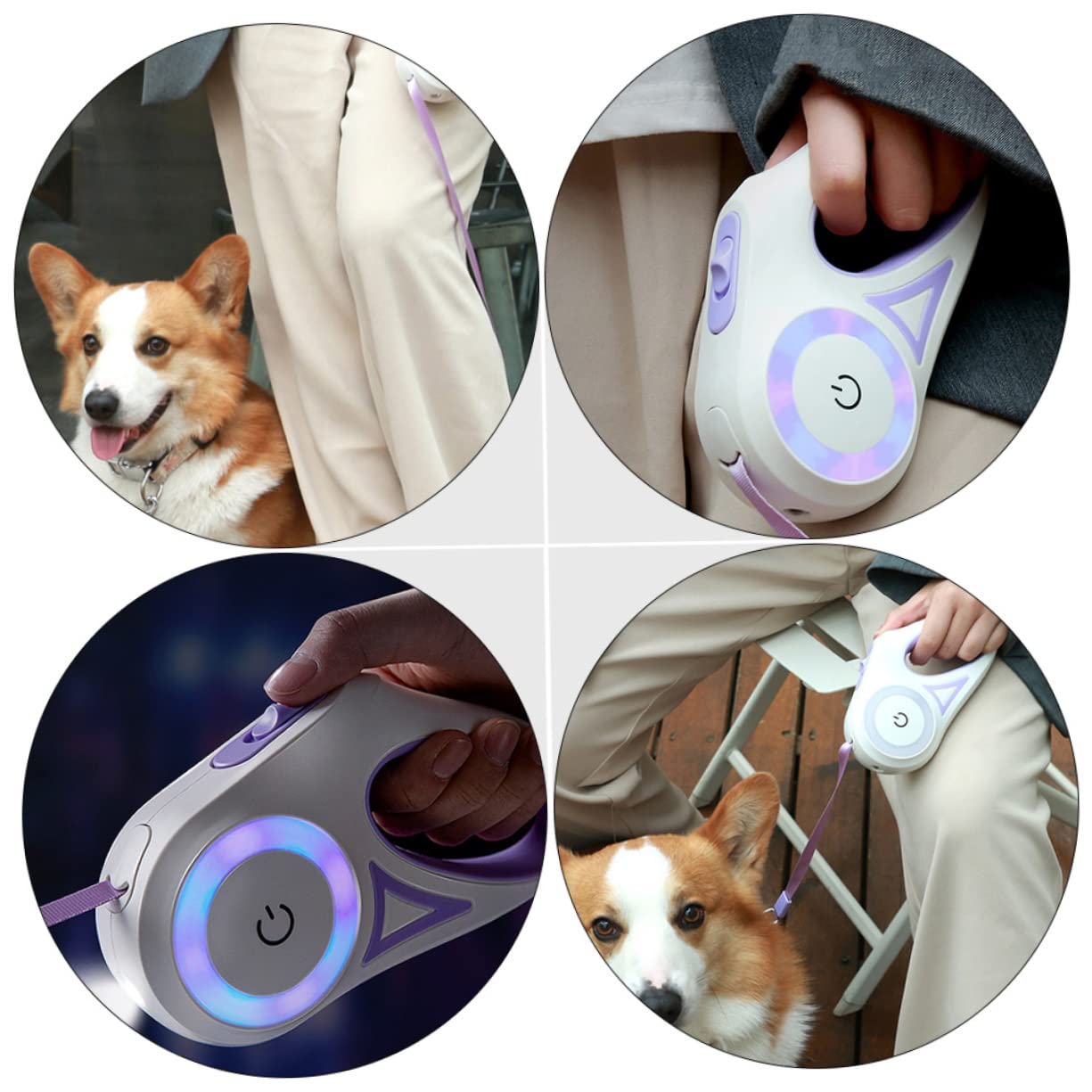 TOYANDONA Correa de Perro Retráctil Automática de Metros Perros y Cuerda de Traction Resistente y Duradera Entrenamiento
