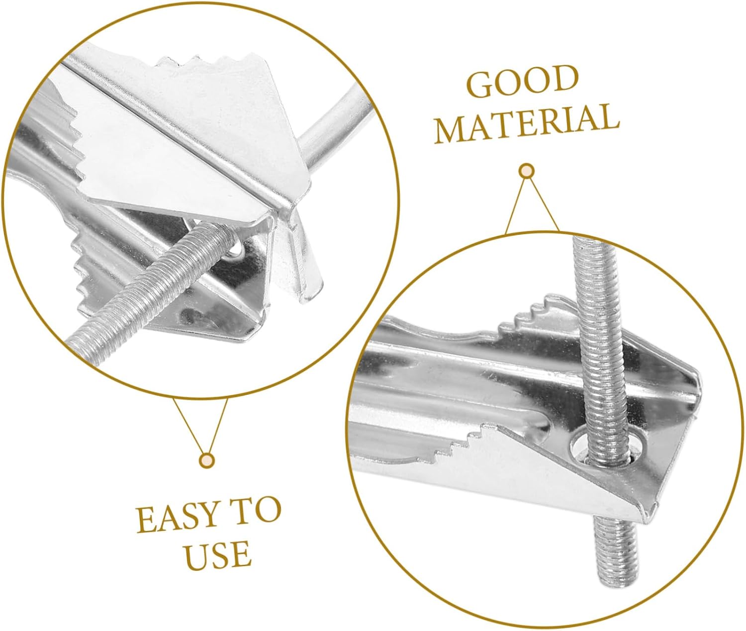 OUNONA Type Bolt Antenna Mounting Pole Clamp Sturdy Iron Screw Clamp for Mast Pole Outdoor Use