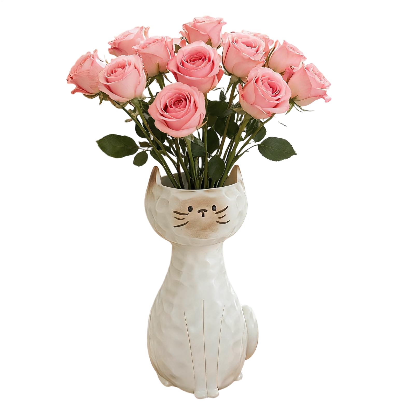 Récipient décoratif motif chat en céramique fine pour la maison