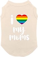 Vista 6 de I Love My Moms - Camisa de corazón para mamá y perro (azul rey, 2XL)