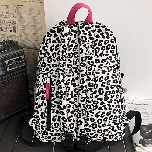 Van Caro Leopard Print Backpack Large College Backpack Casual Bookbag Laptop Backpack Computer Bag Travel Daypack for Women Men,Zebra-Stripe(No Pendant) - Image 3