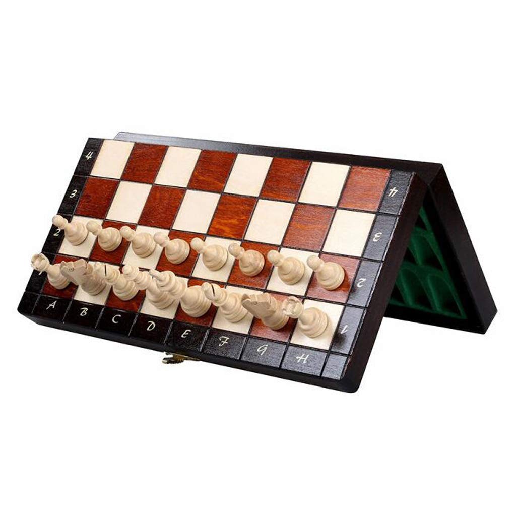 MYBA Schachspiel Schach Holztisch Schach Chinesisches Schach Spiele Magnetic Chessman Weihnachten Geburtstag Premium-Geschenke Entertainment Brettspiel Folding Geschenk
