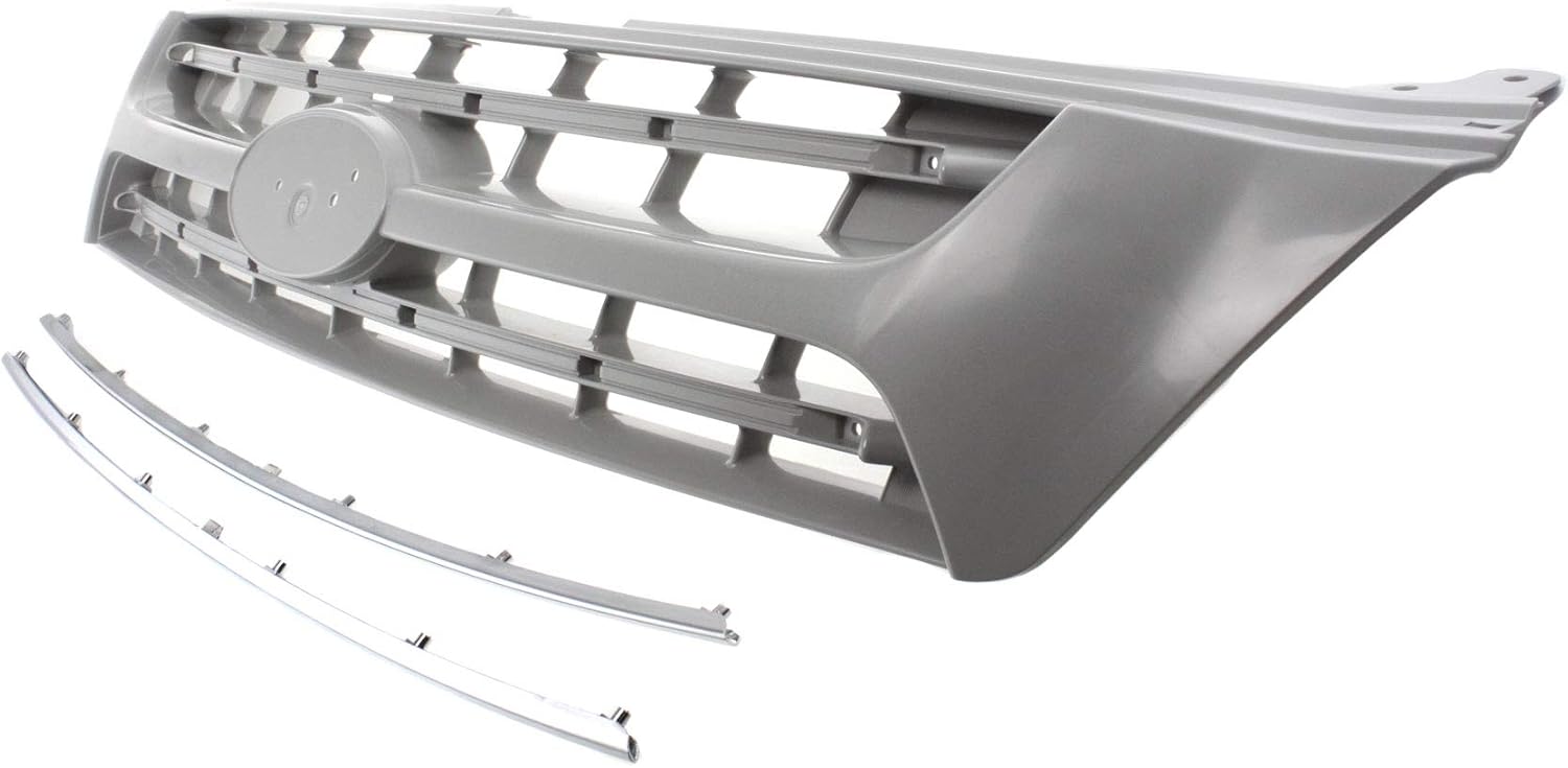 Garage-Pro Grille Assembly for KIA Sedona 2006-2010 Upper Silver with Chrome Insert Molding with Sport Pkg