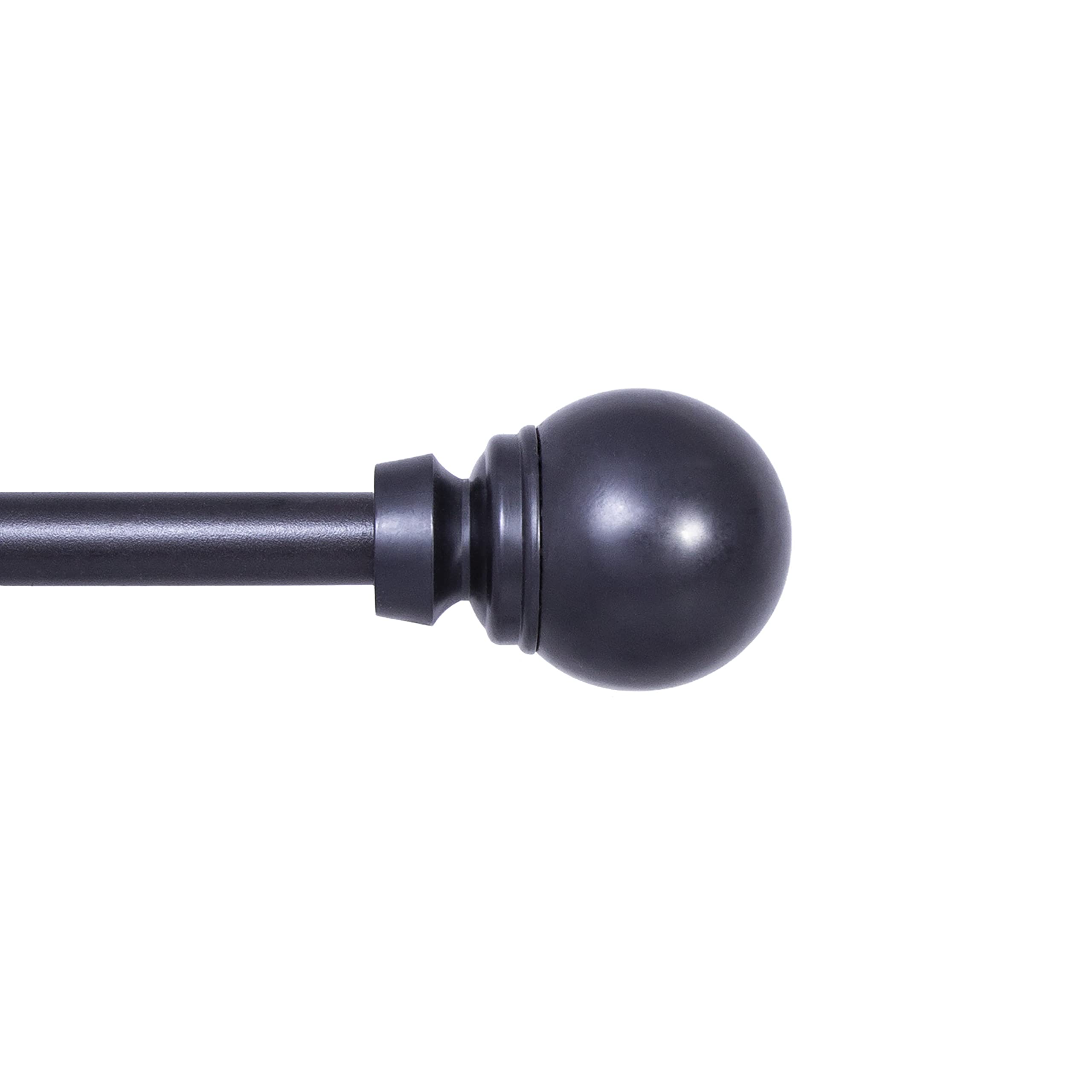 Photo 1 of INTERIOR LIVING AZ71828US End Curtain Rod, Black - DAMAGED