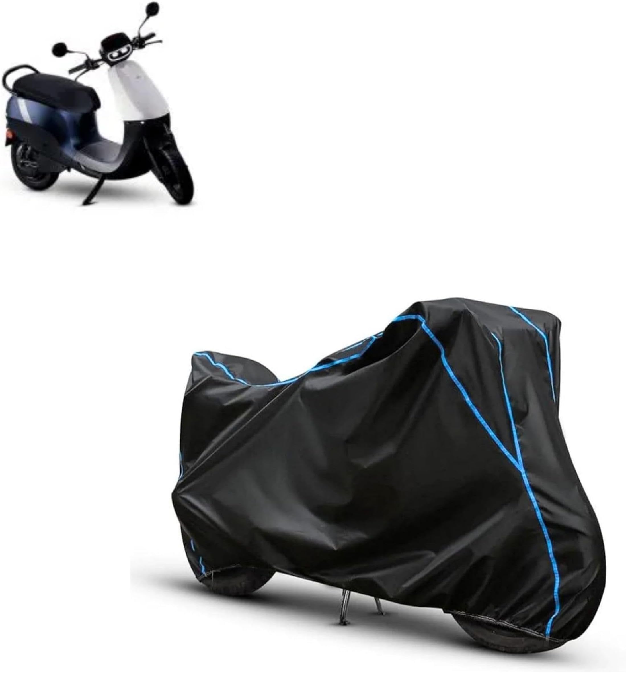 Kerwa Waterproof Bike Cover Compatible with Ola S1 X | Dust Proof, UV-Resistant, All-Weather Protection Bike Body Cover, Windproof Elastic Bottom
