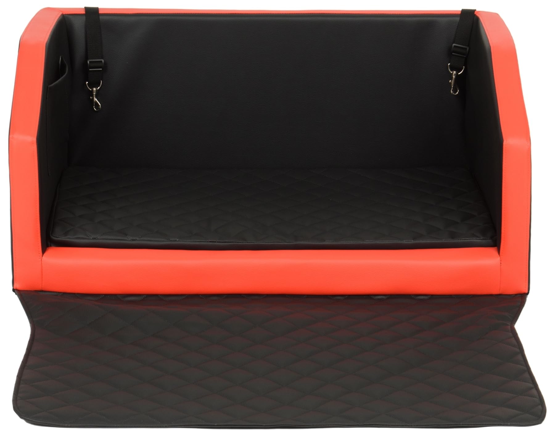 Velinda Dog car boot transporter, dog bed, car transporter, dog mattress, 90x55 cm (COLOUR: black and red) — image 1