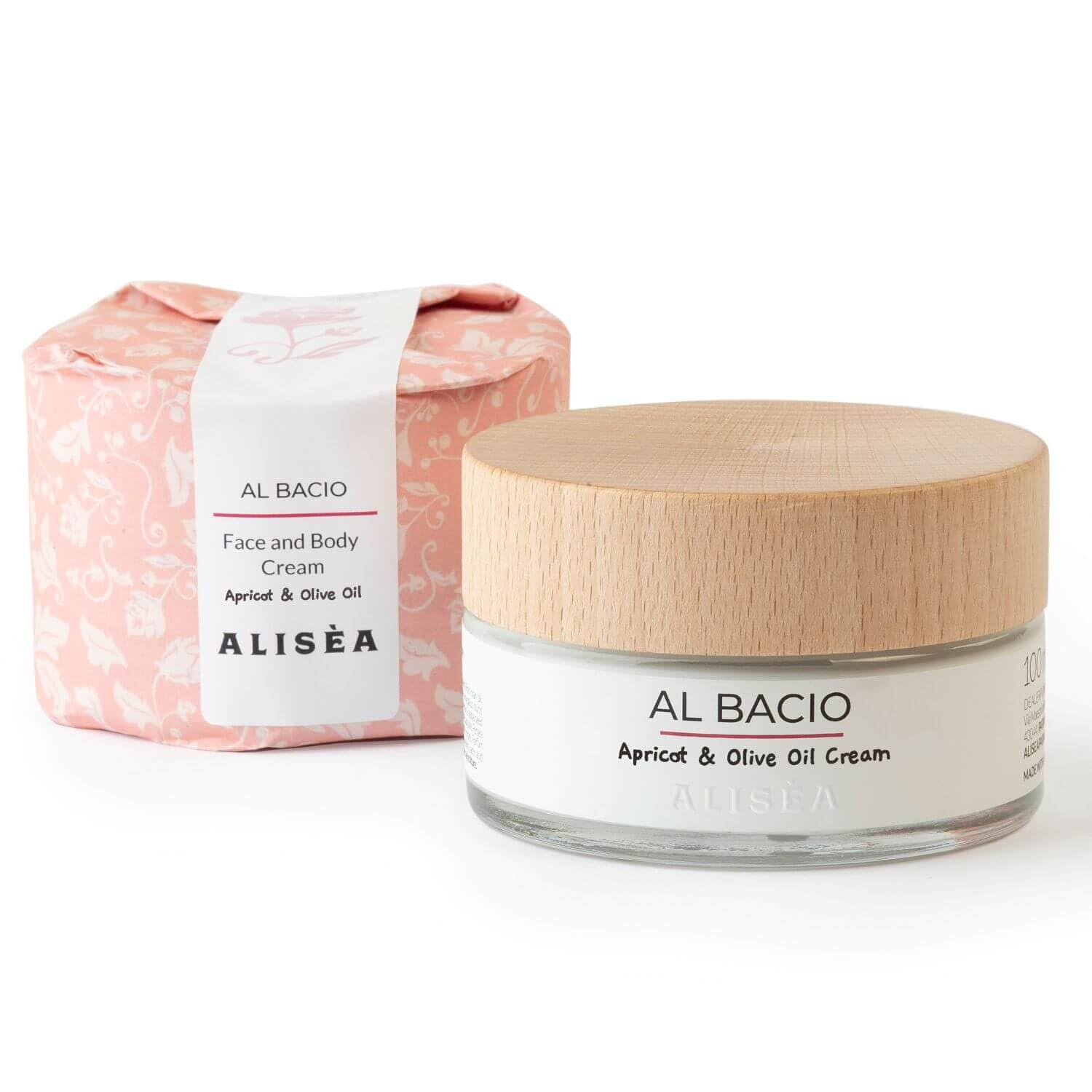 Alisea Parma Crema Idratante Lenitiva per viso e corpo con Albicocca e Olio d'Oliva. 100ml