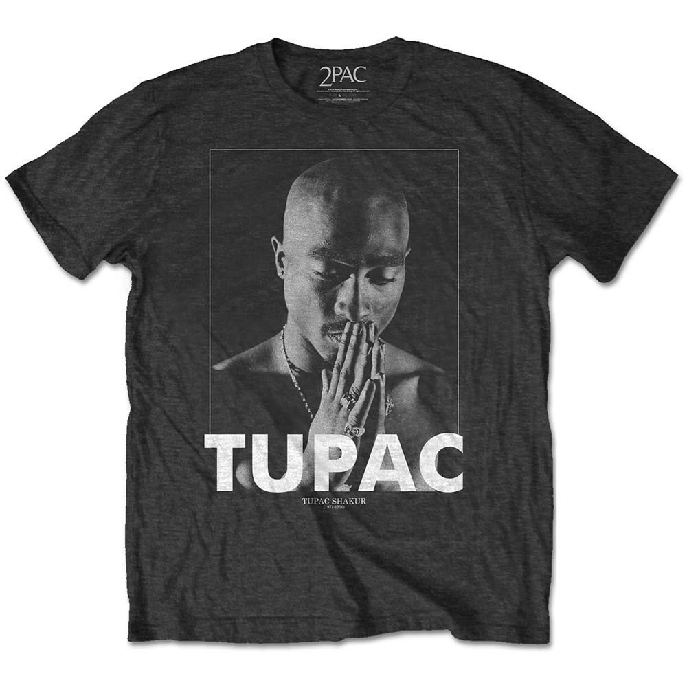 Tupac Shakur Black Tupac 'Praying' T-Shirt (Small)