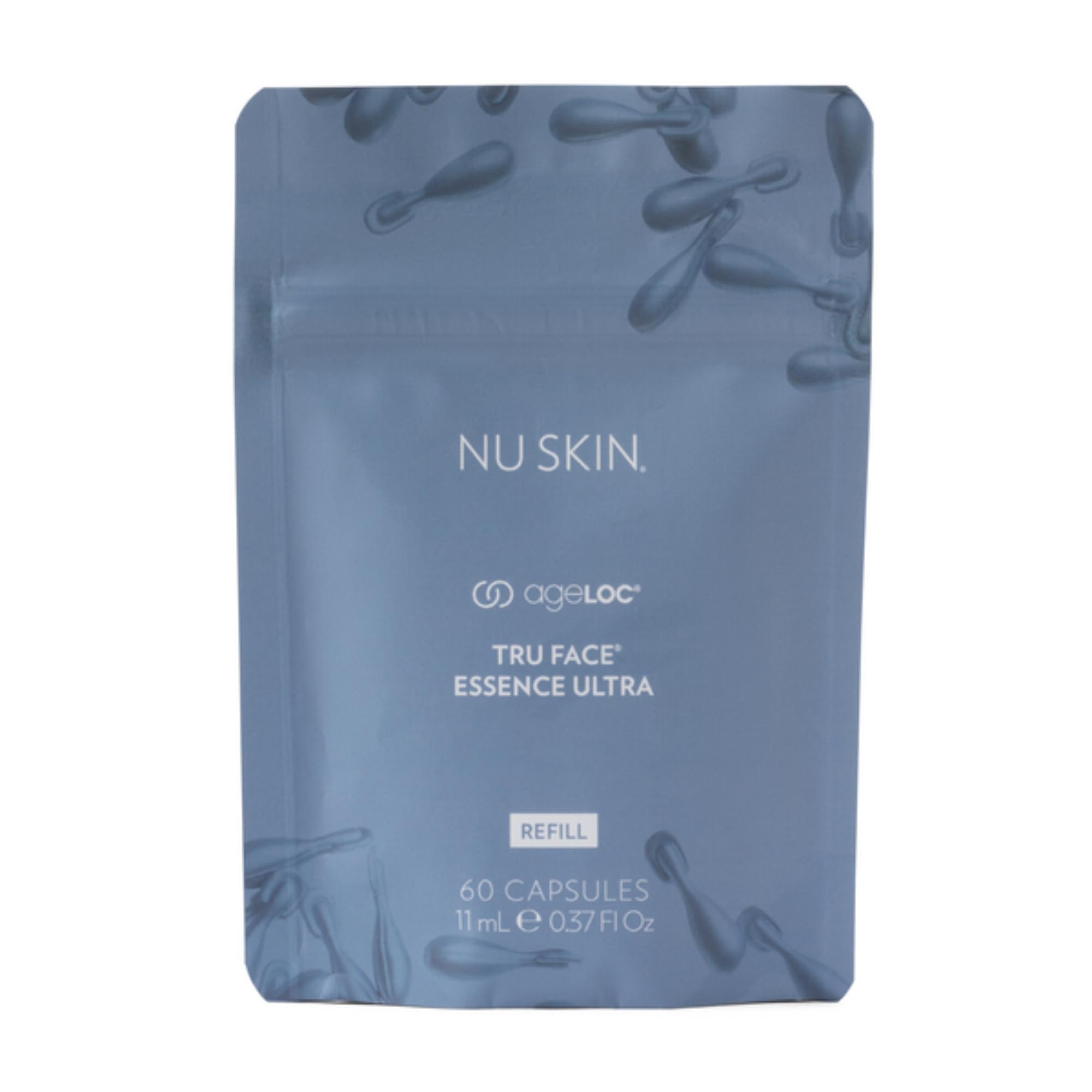 Nu Skin ageLOC Tru Face Essence Ultra Refill Pouch | Skincare Serum to Support Contoured & Youthful Appearance | 60 Convenient Capsules for Instant