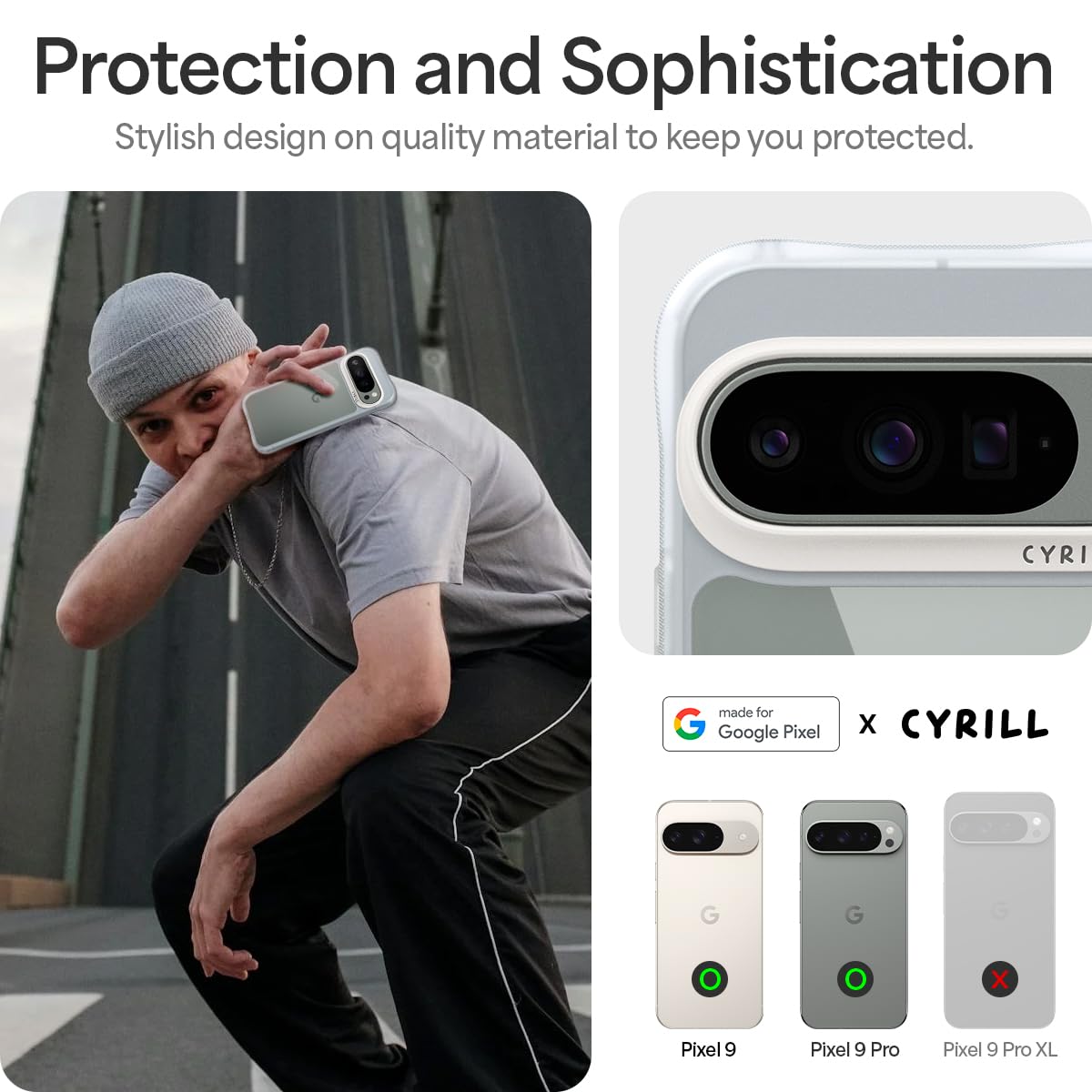 CYRILL Spigen UltraSheer for Google Pixel 9 Pro Case, Pixel 9 Back 