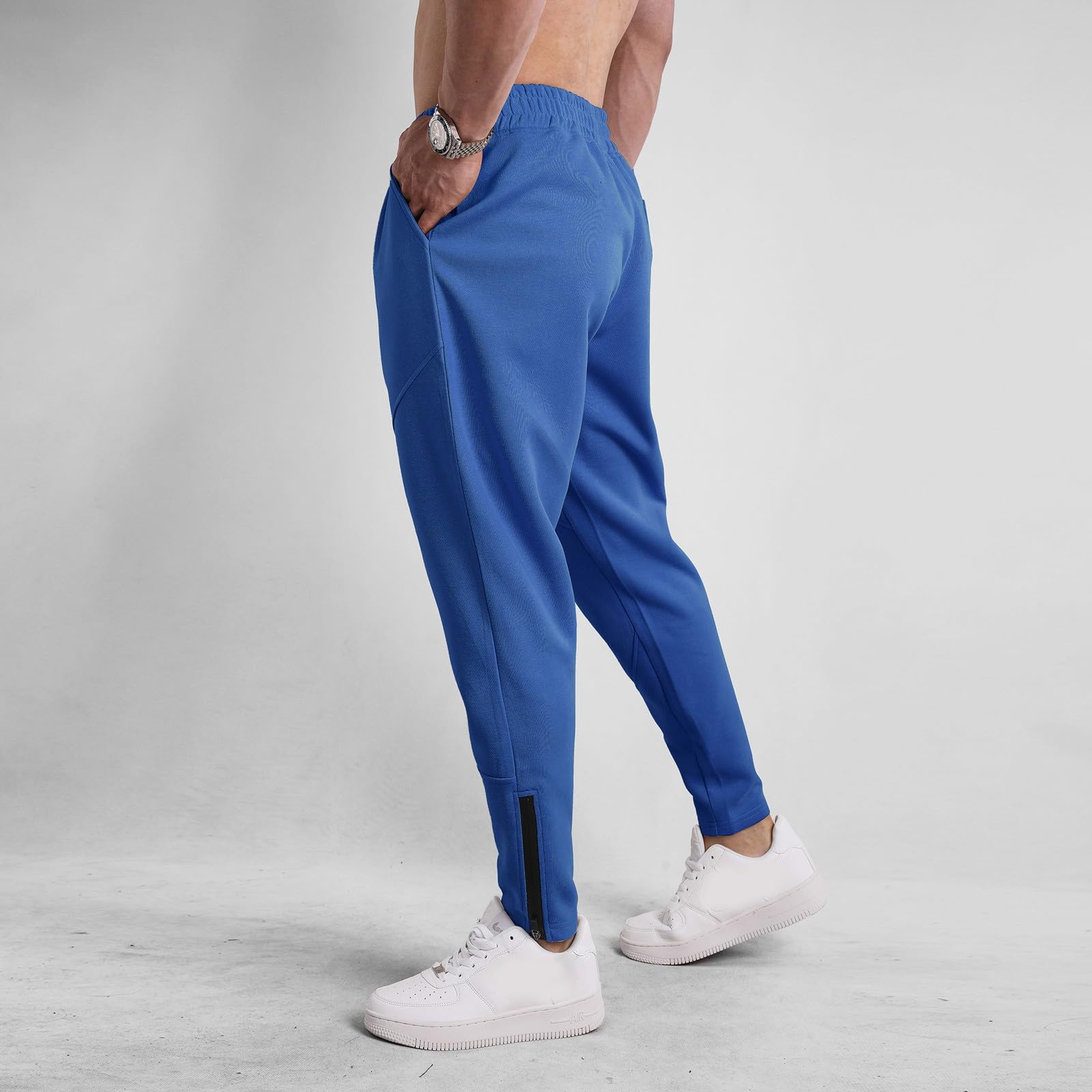 Pantalones de senderismo para hombre, robustos, multibolsillos, cómodos, esenciales, cargo, impermeables, informales, ajustados, con piernas estrechas