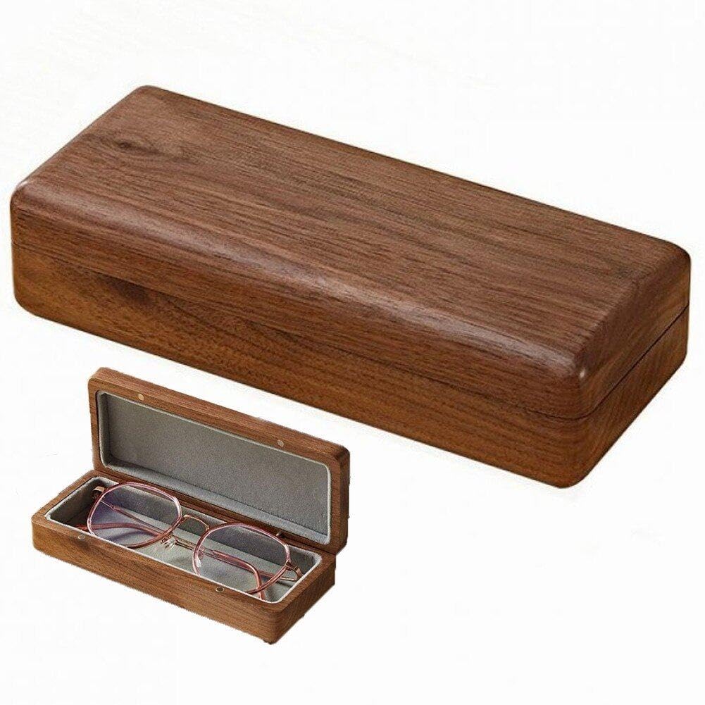 Amazon.co.jp: メガネケース 保護メガネケース 木製 近視メガネ収納